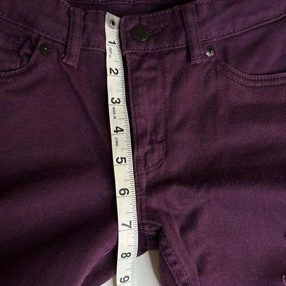 Levis Women's Junior 14 Regular 710 Super Skinny Distressed Purple Jeans - Picture 11 of 14